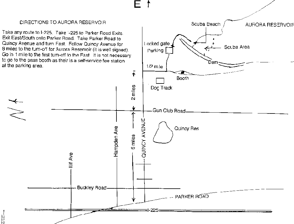 Aurora Reservoir Map